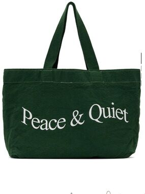 Museum of Peace & Quiet Dark Green Canvas Tote Bag